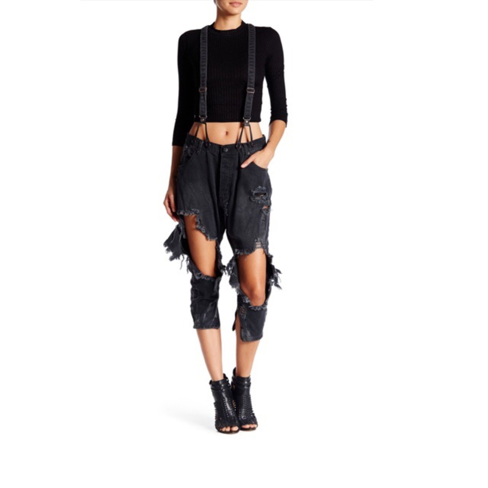 One Teaspoon Black Denim Jeans